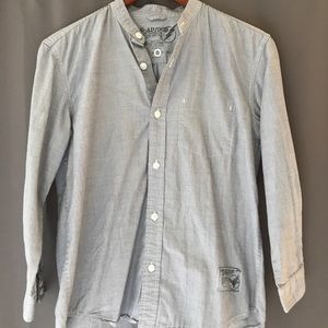 Men’s casual, 3/4 sleeve, button up.